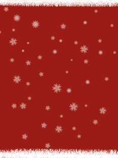 红色雪花背景图