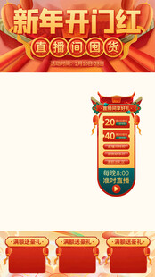 新年开门红装饰布置图