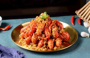 美味诱人的香辣小龙虾