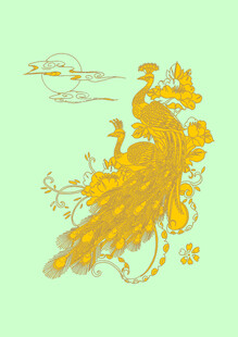 金色凤凰插画