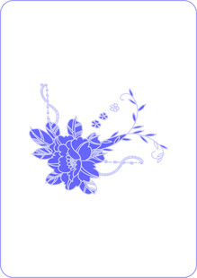 青花瓷花卉图案