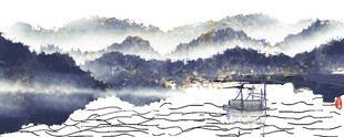 免抠山水画