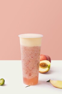 蜜桃冰饮清新美味来袭
