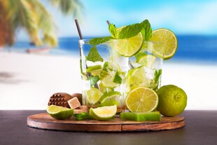夏日清爽青柠薄荷鸡尾酒