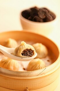 美味小笼包特写