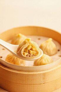 美味小笼包舌尖上的诱惑