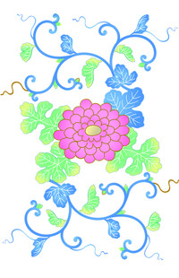 花卉藤蔓装饰图案设计