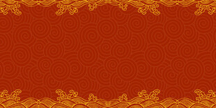 红色花纹背景图