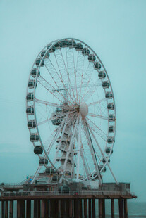 海边摩天轮浪漫海滨景致
