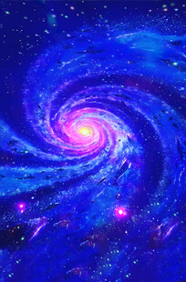 梦幻绚丽的宇宙旋涡