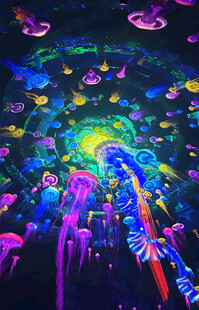 梦幻海底水母灯光秀场景