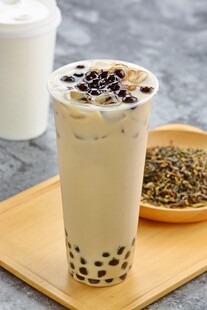 珍珠奶茶配茶叶清新组合