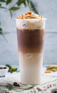 分层美味奶茶颜值超高