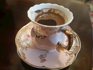复古精美瓷咖啡杯碟套装