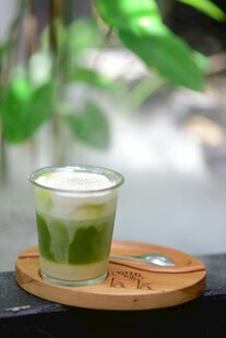 薄荷 饮品 玻璃杯 绿植 托盘