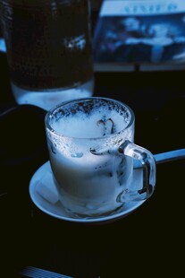 咖啡 杯子 饮品 泡沫 静谧 