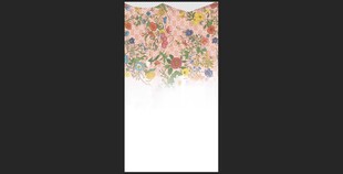抽象多彩垂落艺术画作