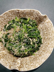 凉拌菠菜丝