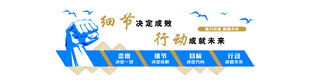 蓝色科技风数据流程图