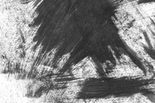 黑白笔触抽象艺术画面