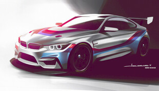 炫酷多彩跑车艺术效果图