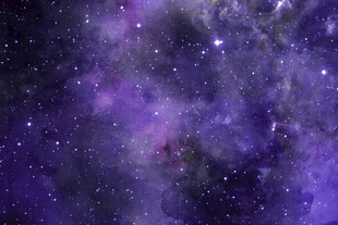 梦幻紫色星空宇宙景象