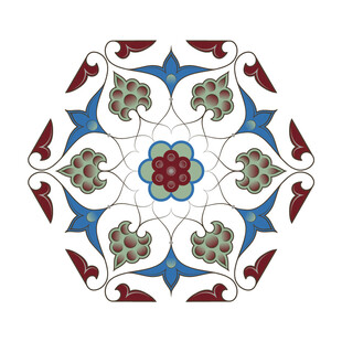 中式传统八角形花纹图案