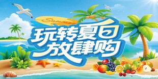 玩转夏日放肆嗨购海报