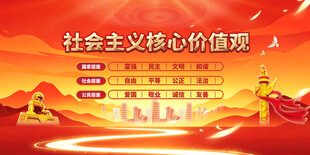 社会主义核心价值观宣传图