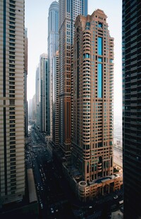 迪拜繁华都市高楼景观
