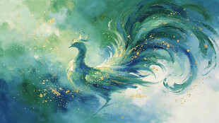 梦幻凤凰电脑壁纸