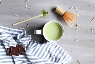 抹茶饮品与周边美味搭配