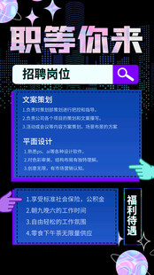 招聘海报 