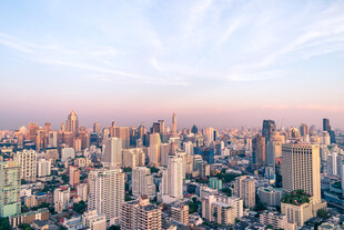 城市天际线繁华都市景观
