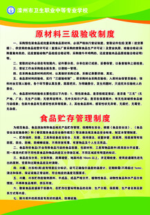 原材料与食品检测制度