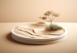 简约风盆栽景观摆件