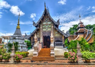 泰国精美寺庙建筑景观