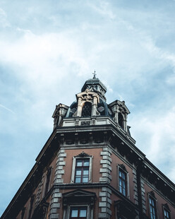 欧式古典建筑的顶部景观