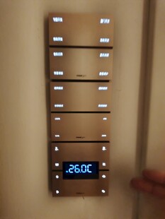 现代风格金属温控开关面板
