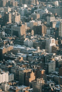 俯瞰繁华都市建筑群