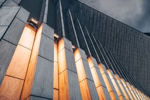 现代建筑立面灯光效果