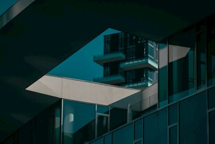 现代建筑局部特写
