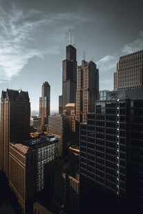 都市高楼天际线景观