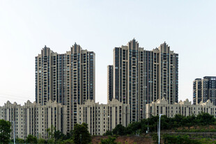 城市高层住宅建筑群景观