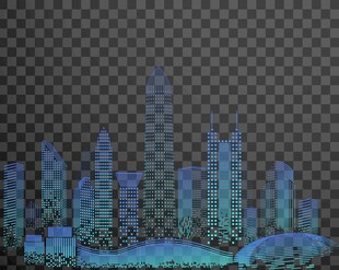 科技城市剪影