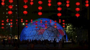 夜晚舞台景观