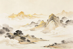 水墨山水背景