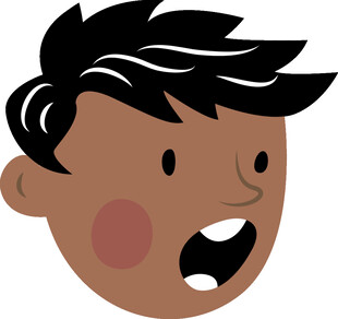 惊讶小男孩头像
