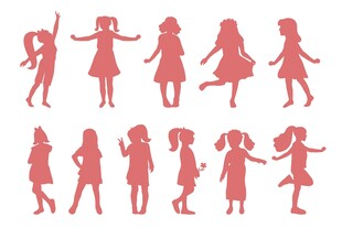 女孩剪影合集