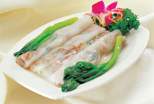 美味肠粉摆盘